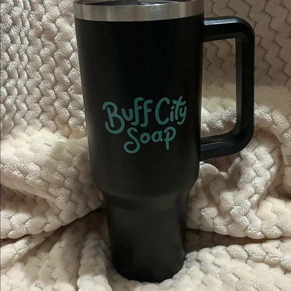 40 oz Buff City Soap Stainless Black Tumbler - Picture 7 of 7